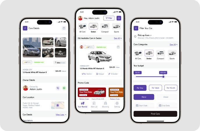 subscription based vehicle rental platform for vendors
